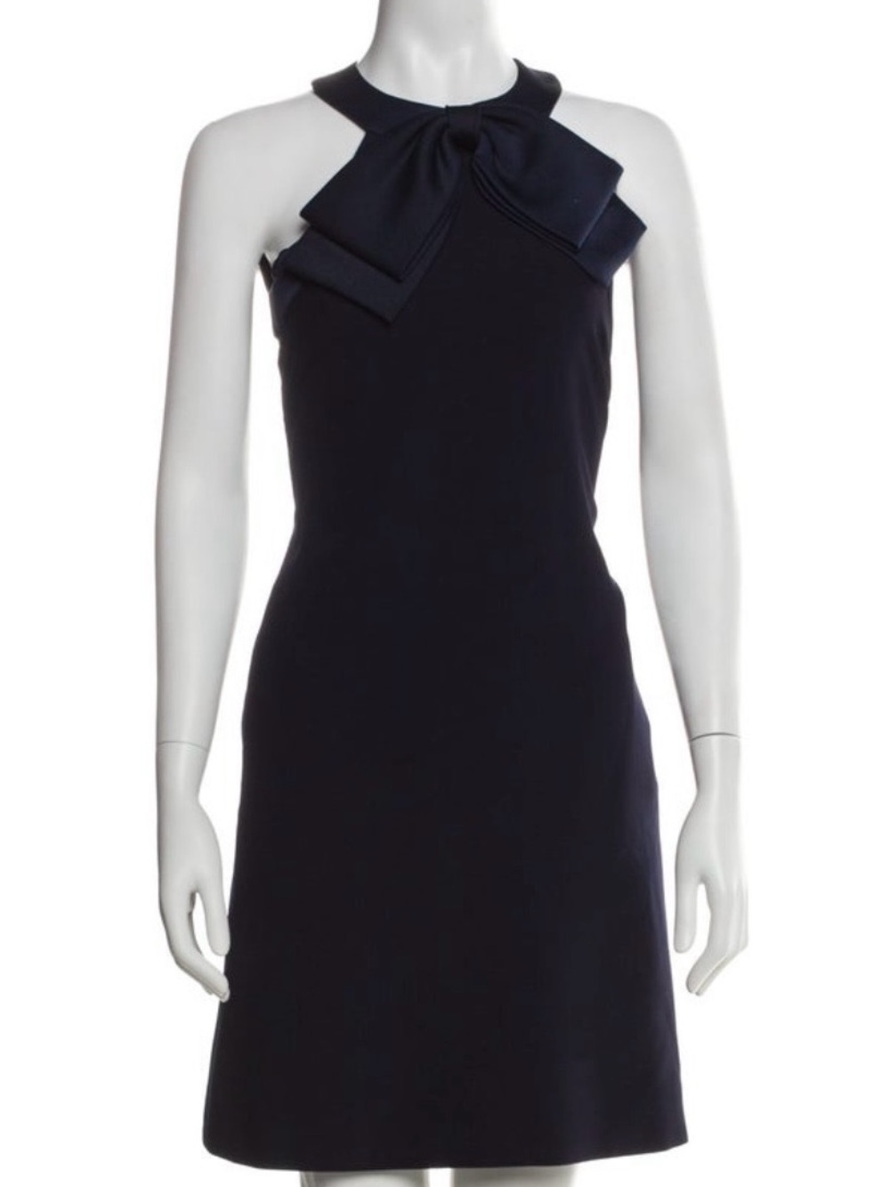 Ted Baker Navy One-Shoulder Bow Dress